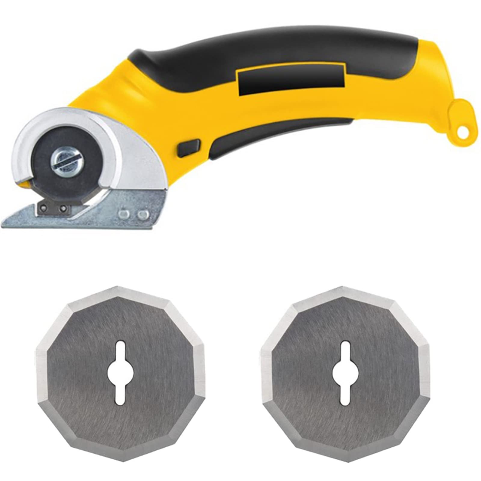 CUDTAPI Electric Scissors Rechargeable Cordless Electric Cutter Shear For Cardboard Leather Fabric Scrapbook Carpet Electric Sewing Shea(1 set)