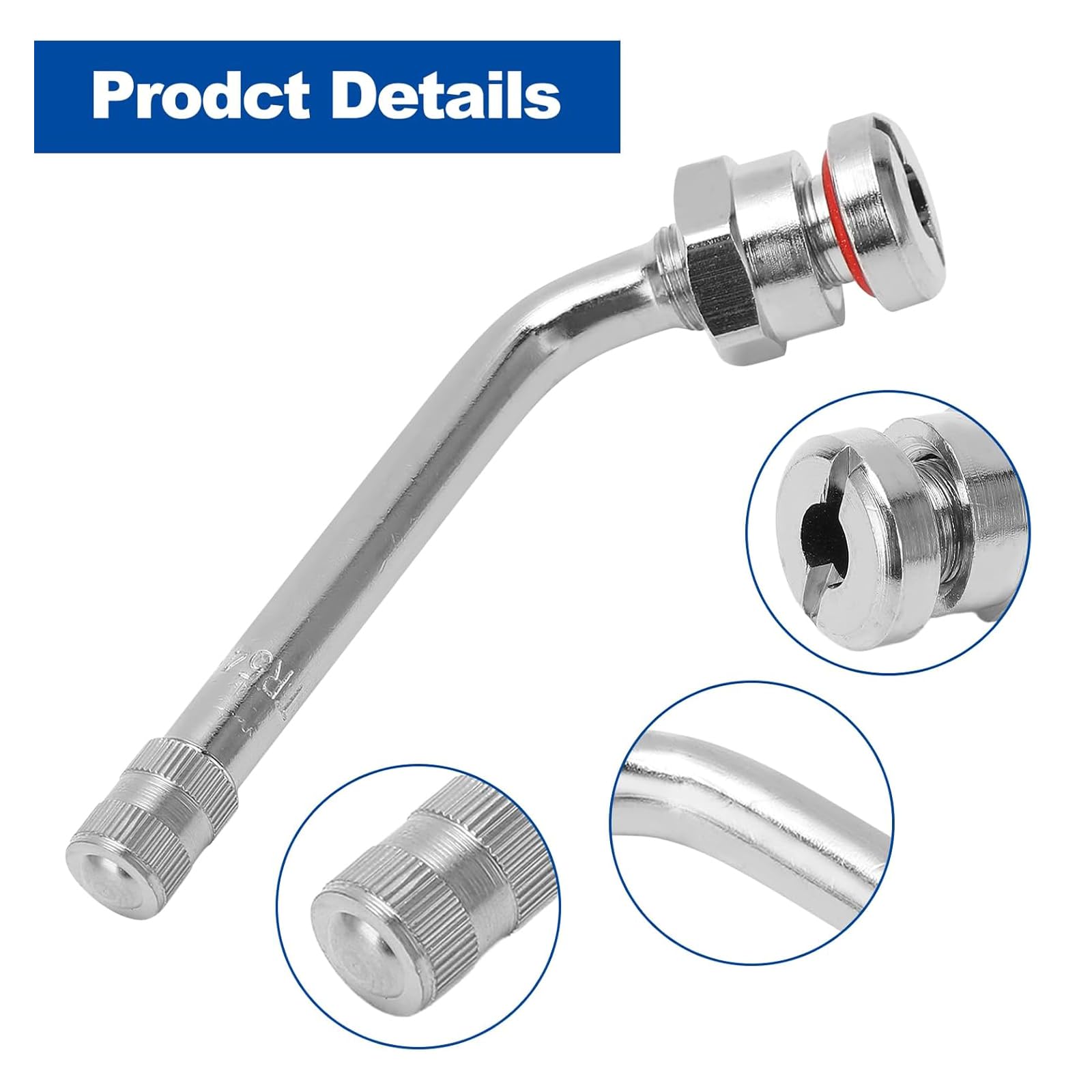 10 piezas de válvulas de neumático de camión de aluminio de alta calidad, sistemas de montaje rápido, sello resistente a la intemperie, adecuado para válvulas de neumáticos resistentes a la