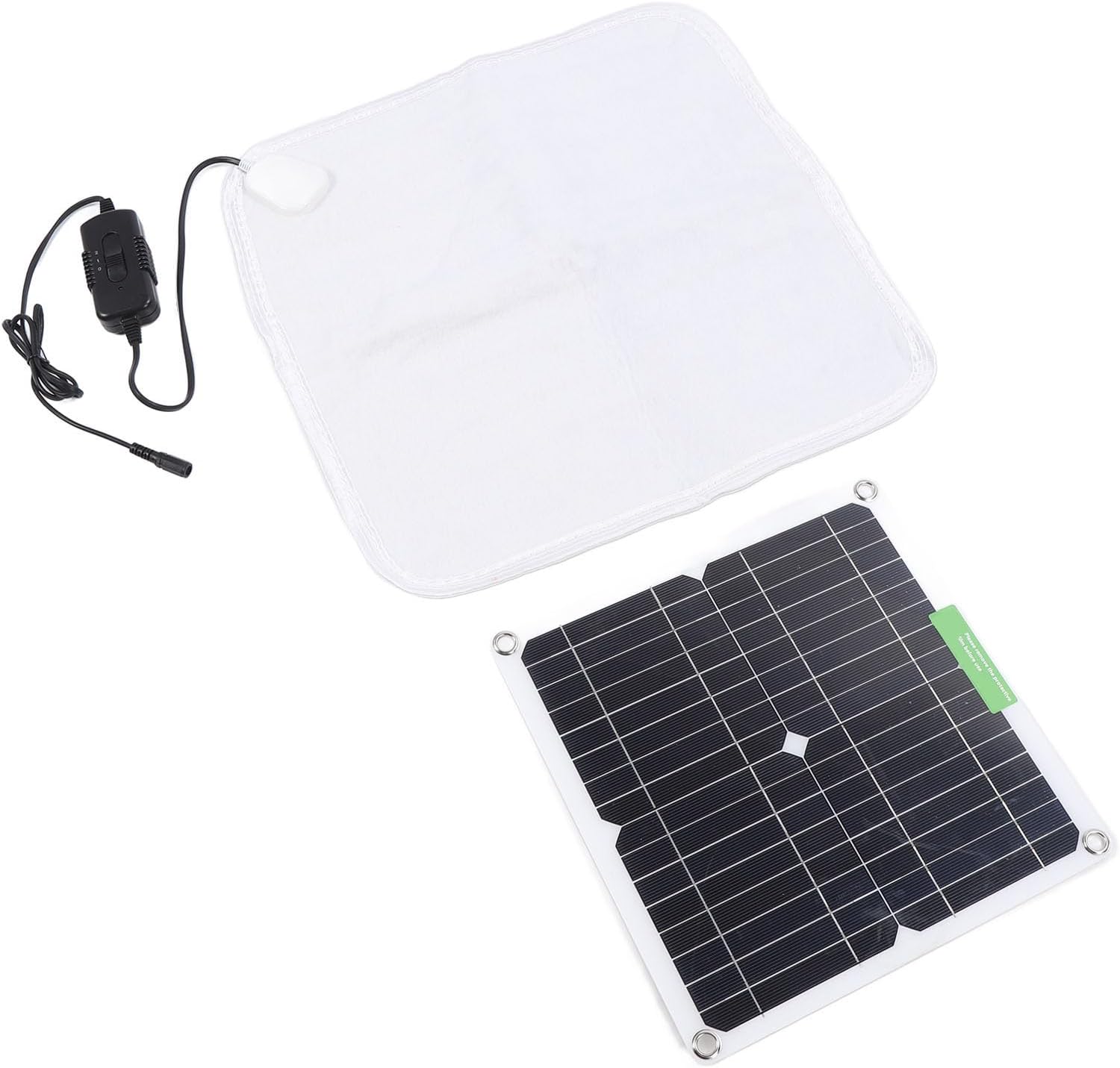 Solar Panel Heating Blanket 12V 50W Rapid Uniform Heating Soft Portable Pet Heating Pad for Car Outdoor Use