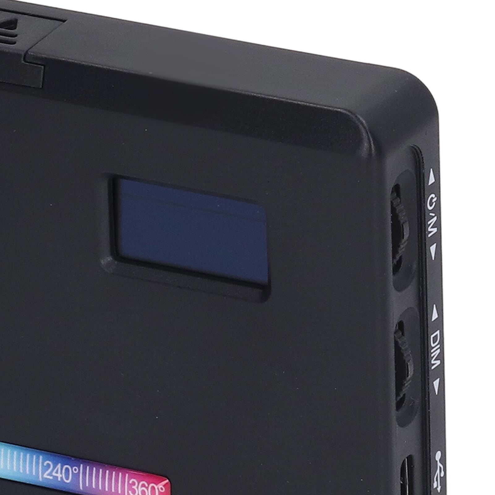 Luci Video RGB Luce per Fotocamera a LED Illuminazione Fotografica Portatile a Colori 3000mAh Ricaricabile 2500‑9000K Dimmerabile