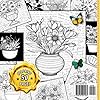 Vintage flowers adult coloring book: 50 coloring pages with beautiful flower arrangements in a vase or cute potted plants, ideal for relaxation and ... stress. (Vintage Coloring Book for adults) #1