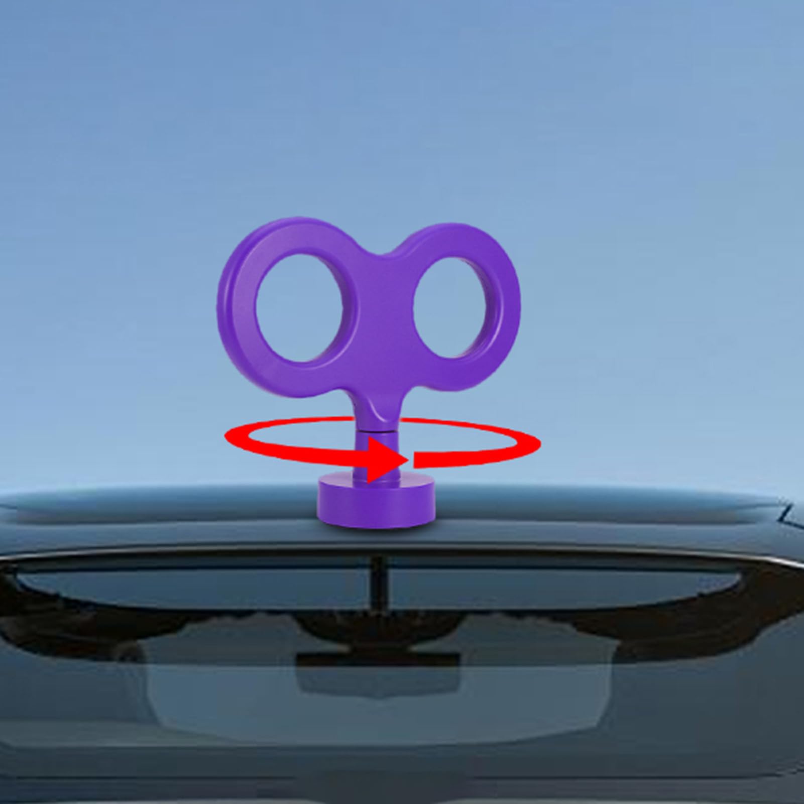 Chiave a molla rotante per auto , ornamento per cofano elettrico, accessorio esterno per vacanze, parte posteriore 'auto, occasioni speciali | accessorio esterno per vacanze, parte posteriore 'auto, occasioni speciali