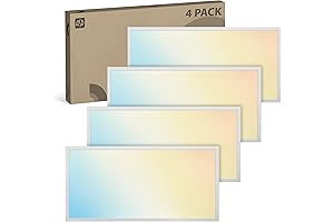 4x 2x4 LED Flat Panel Light - Drop Ceiling Lighting Troffer