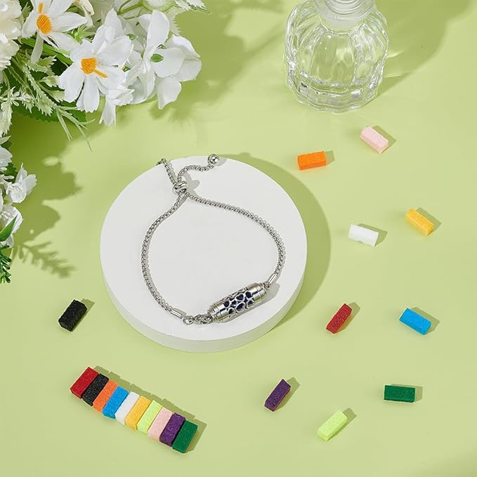 Pulsera Difusora de Aceites Esenciales WEBEEDY de Acero Inoxidable miniatura 5