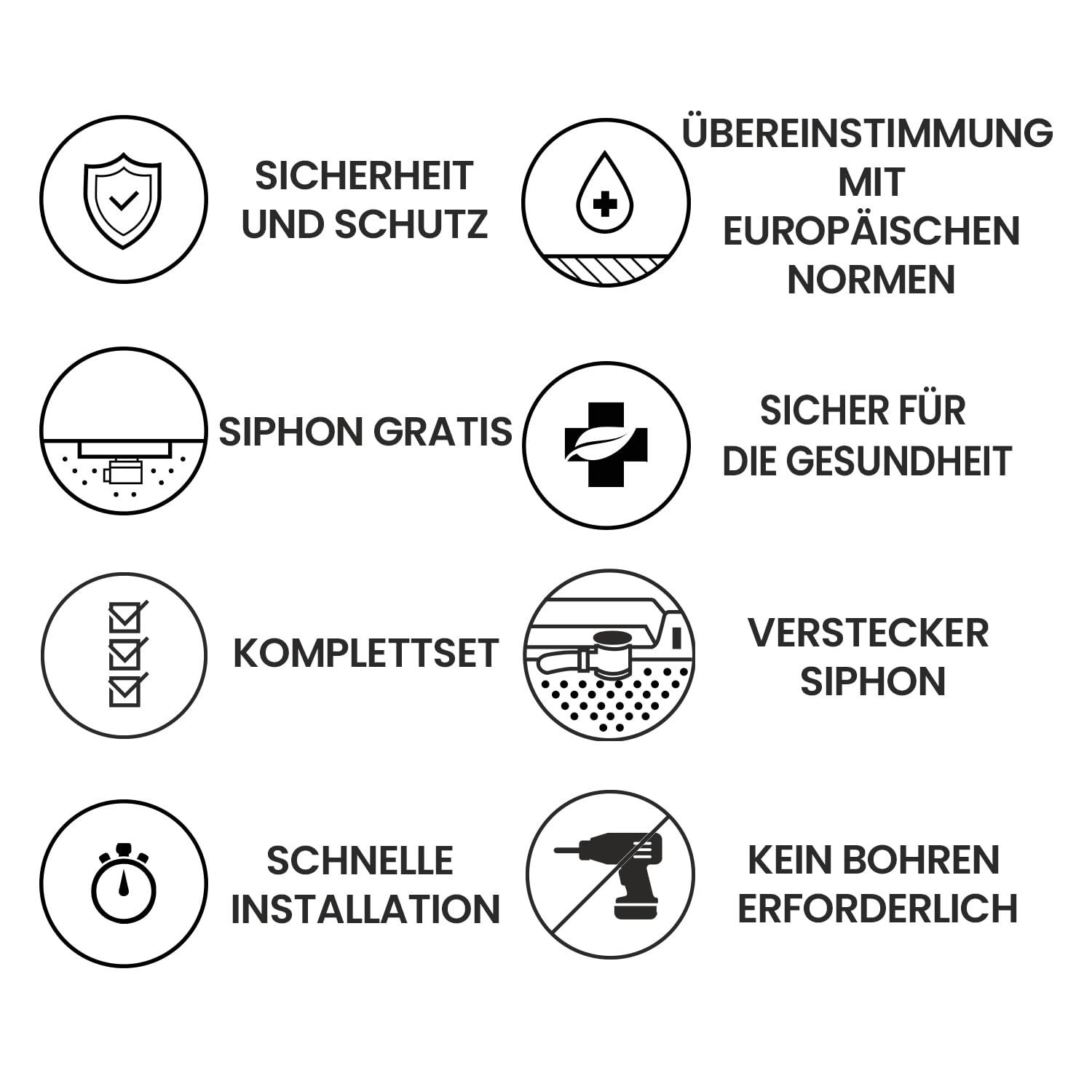 KOLMAN Duschwanne 150x90 cm Rechteck, Weiß, Komposit, Flach, Steinoptik, Ablaufgarnitur Ø 90 mm, Design-Duschtasse Rechteckig VIDAR SLIM
