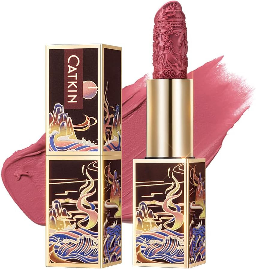 Semi-Matte Lipstick Hydrating High Impact Color Infused with Vitamin E and Avocado Oil Smooth Soft Texture Long Lasting Matte Finish 166