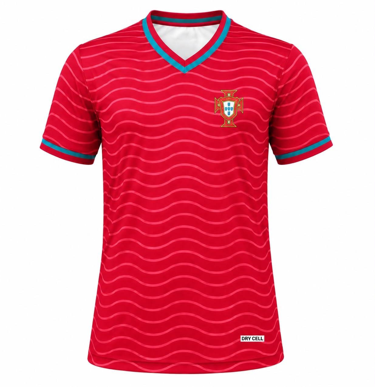 Men's Red Athletic Football Jersey | Polyester Quick Dry Sports T-Shirt | V Neck Half Sleeve Training Tee for Running, Gym, Workout & Outdoor Sports-picture-30