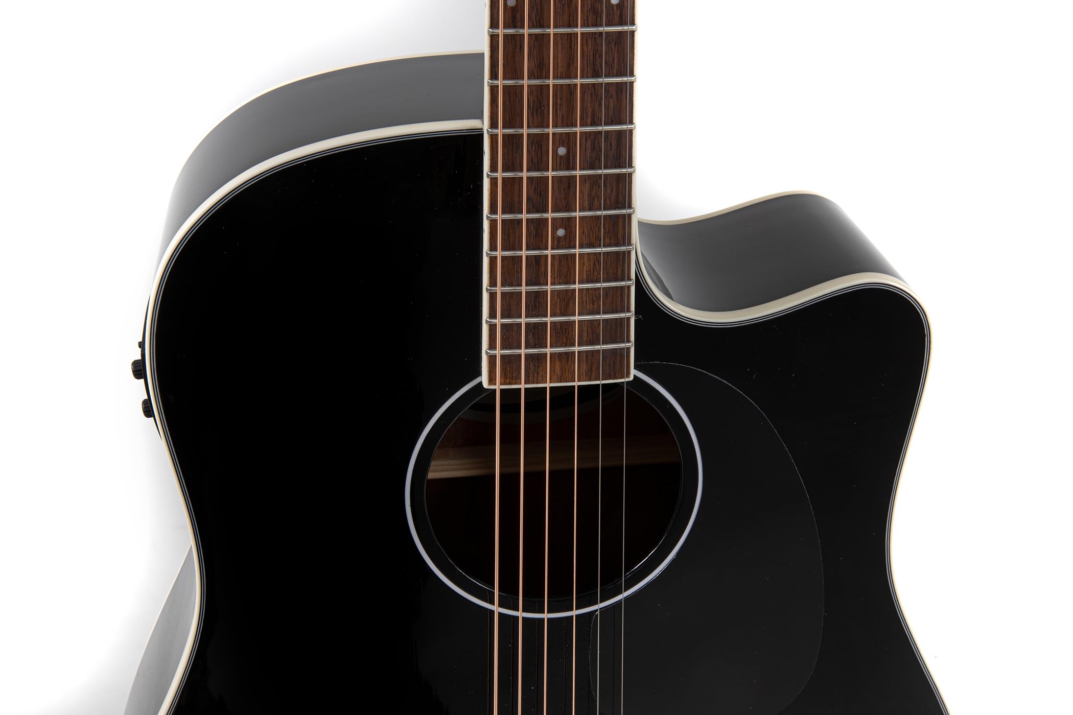 Applause Wood Classics AED96-5HG Chitarra acustica elettrica Nero lucido