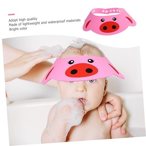 Miniatura 5 de Gorra de champú ajustable, 6 unidades, visera de protección de ojos, forma de agua, productos de lavado, gorro para recién nacido, tapa de cerdo