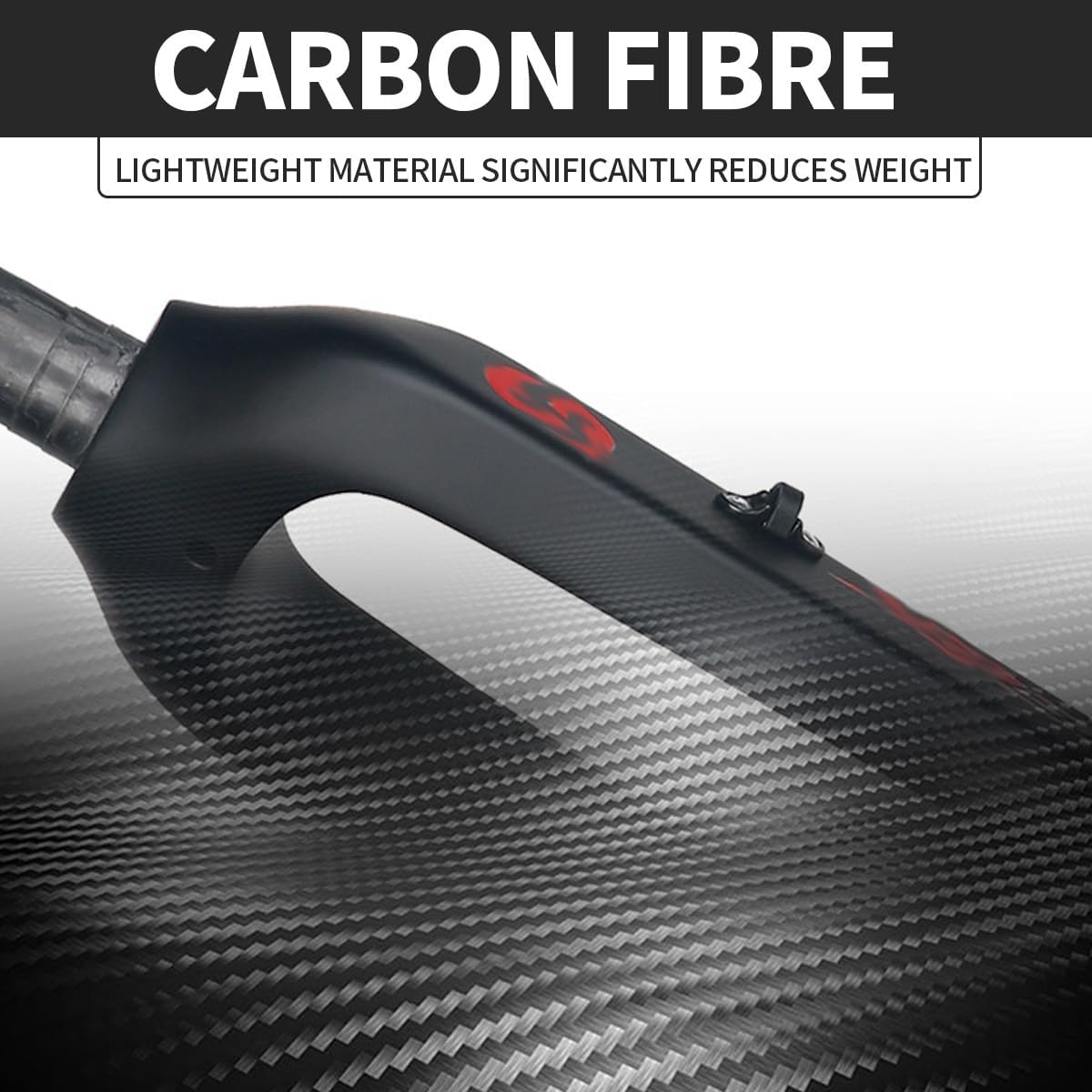 26/27.5/29 Inch Mountain Bike Carbon Fiber Rigid Forks 1-1/8" Threadless Straight Rigid Front Fork Disc Brake QR 9x100mm Super Light Hard Forks