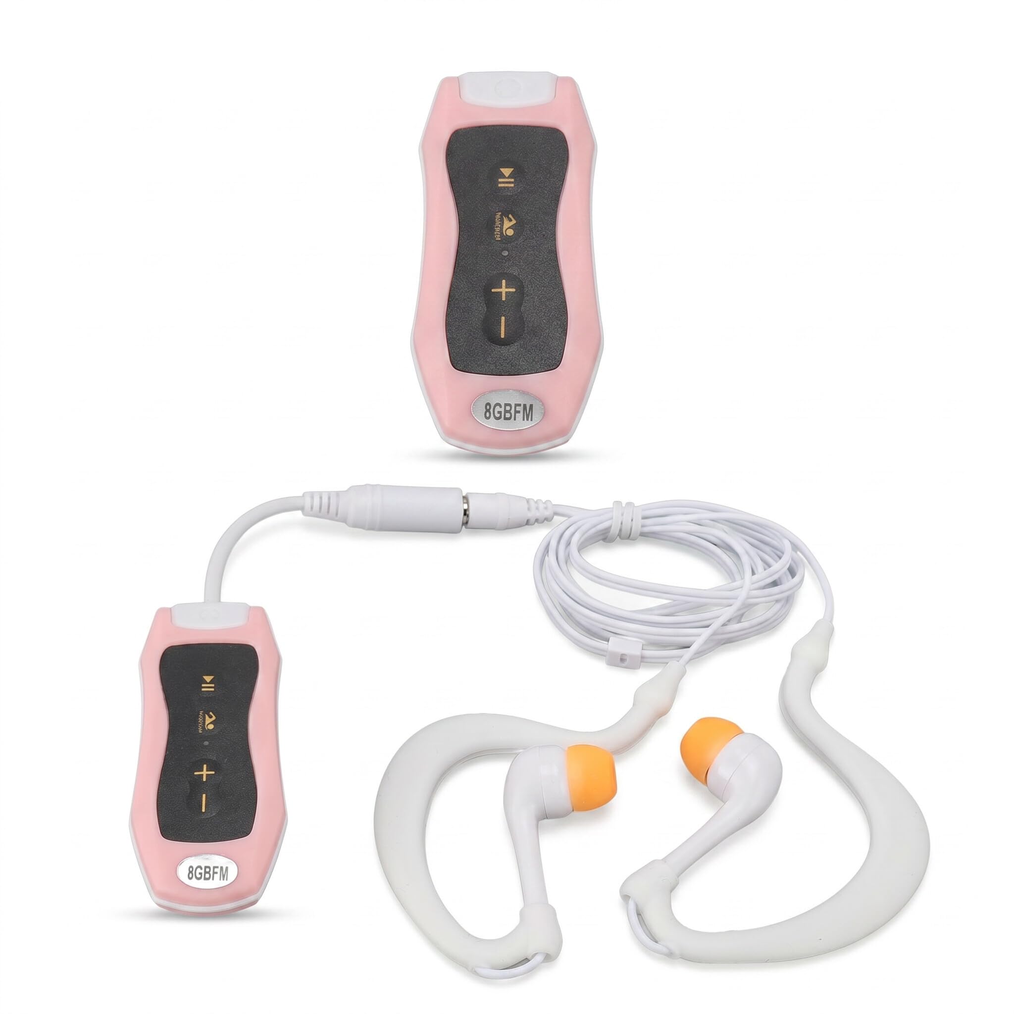 Lecteur MP3 Hydrodynamique avec écouteurs étanches 8 Go, Lecteur de Musique Rechargeable IPX8 avec Un Excellent Son pour la Natation, la Plongée, la Course à Pied (8GB)