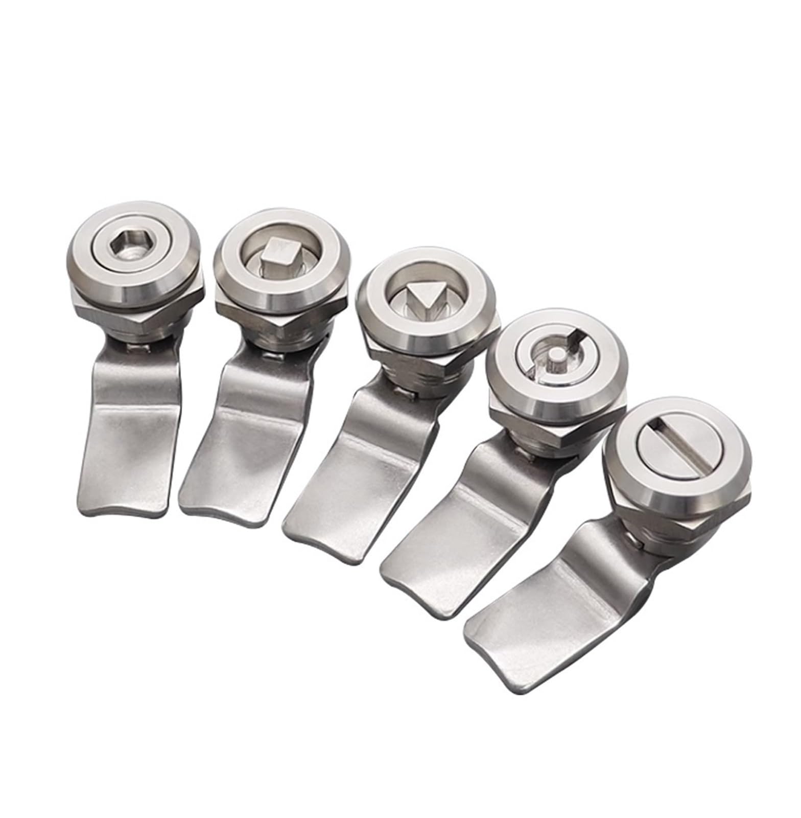 Tjuhgfedcq Triangle Ms705 Stainless Steel Flat Garbage Bin Distribution Box Cylindrical 304 Lock 1Pcs