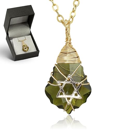 Ardonn Star of David Necklace for Women and Men - 14K Gold Filled Jewish Star Necklace -Israel Necklace