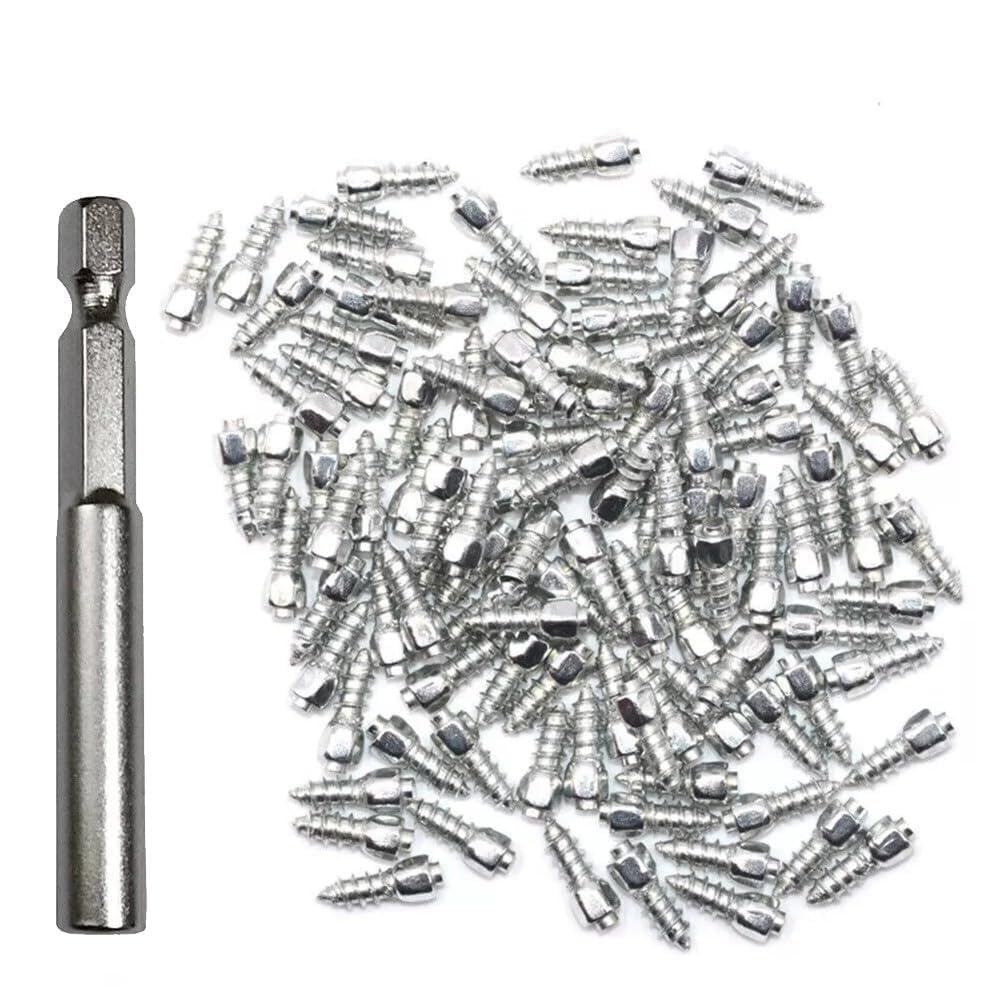 200Pcs 4x12mm Vite Pneumatico Borchie Neve Spikes Anti-ghiaccio Anti-ghiaccio Strumento Per Auto SUV