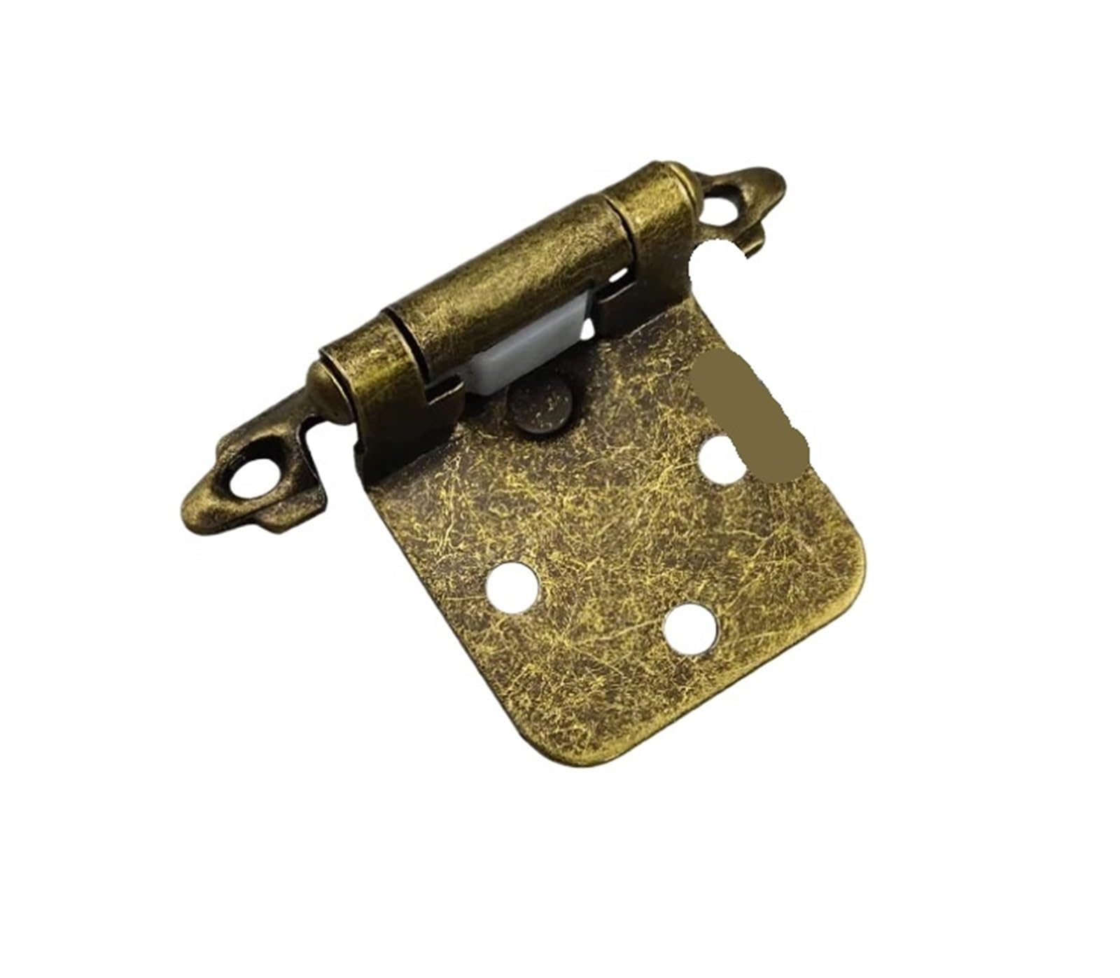 20Pcs Self-Closing Cabinet Door Hinge Furniture Hinge(Bronze)