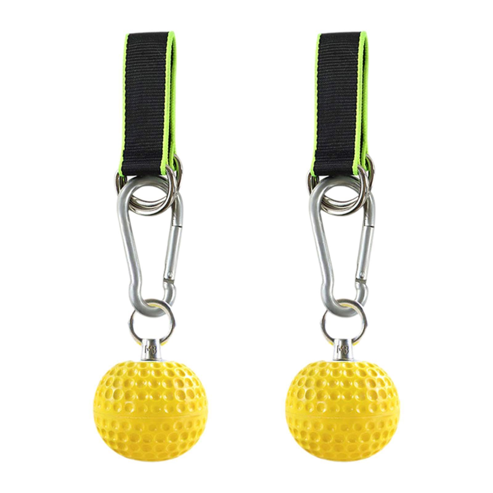 Colaxi 2Pcs Ball Hold Grip Hand Grips, Green Strap, Ball Diameter 9cm