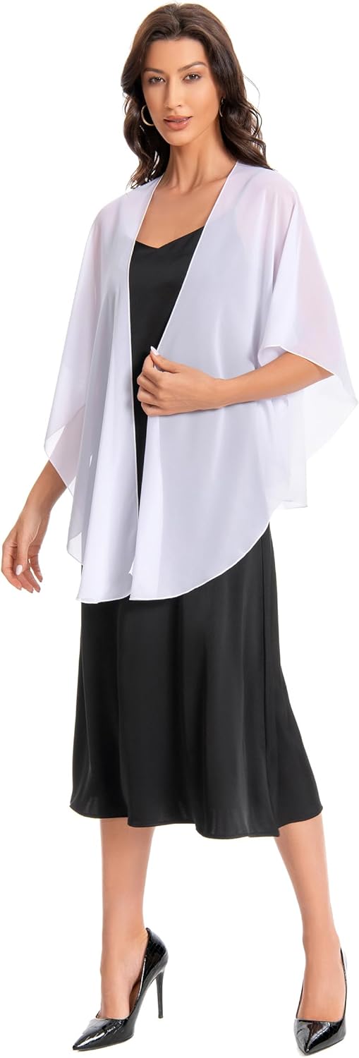 Shawls and Wraps for Evening Dresses Sheer Chiffon Women Elegant Soft Silky Scarf Scarve Wedding Bridal Stole - Image 4