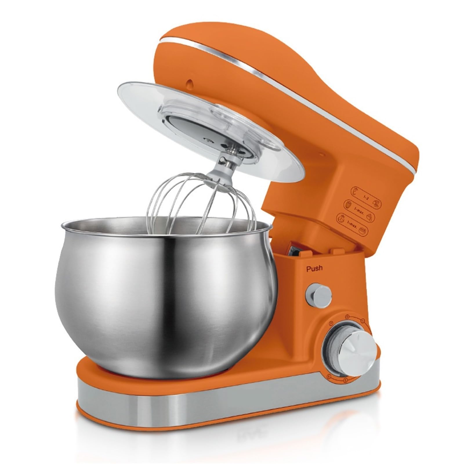 Mikser stojący, Elektryczny Blender Kuchenny: Mikser Stojący Z Ubijakiem Planetarnym Automatyczne Wsparcie Mieszania Dla Robota Kuchennego Do pieczenia(ORANGE)