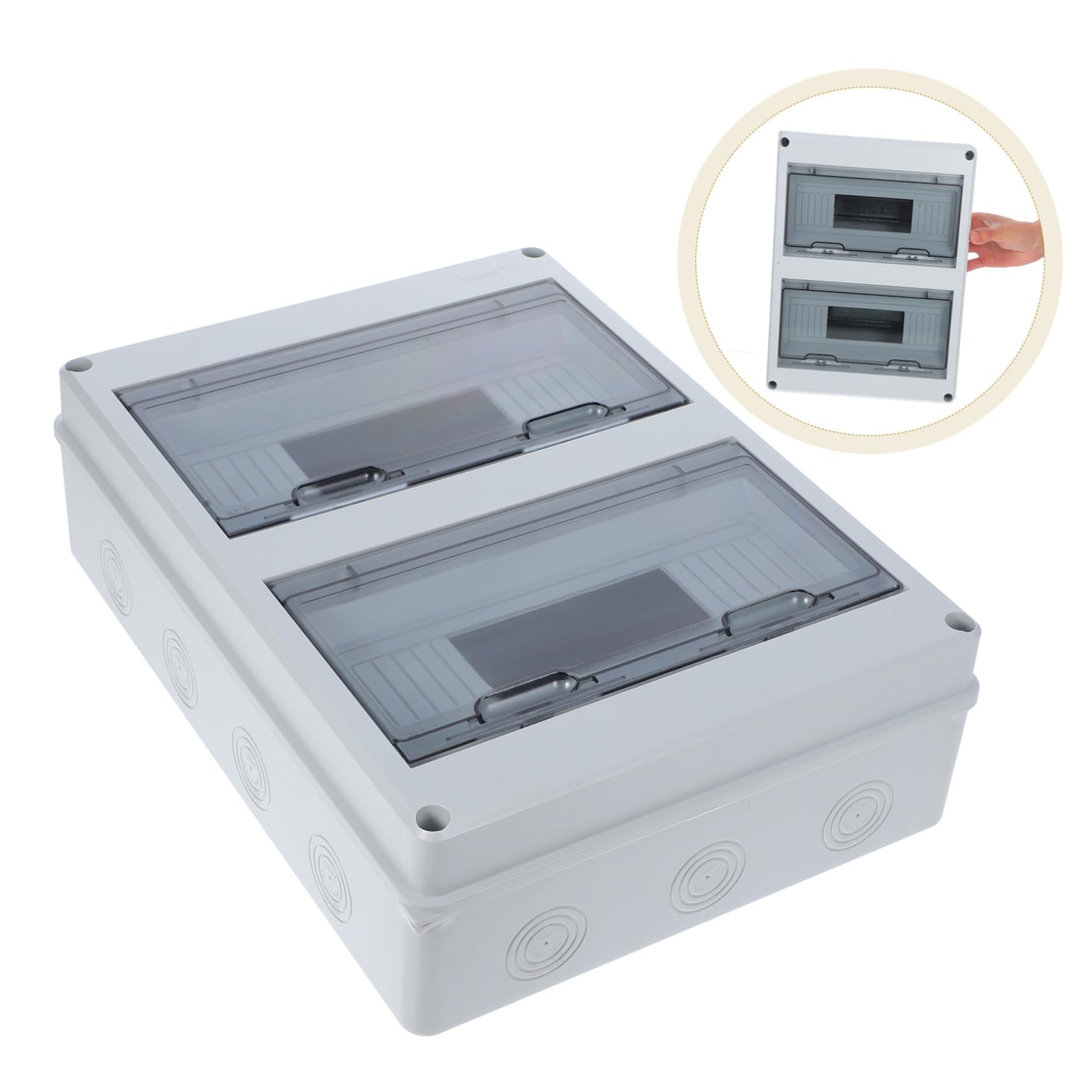 PRETYZOOM Caja Eléctrica Exterior y Antipolvo Circuitos Protección para Medidor Eléctrico Caja de Distribución Resistente la para Montaje Pared Uso Doméstico Aire