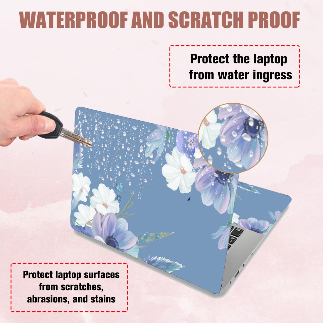 PLIGREAT Laptop Skin Aufkleber Set – Universal, Wasserdicht & Abziehbar Für 12-15 Zoll Laptops