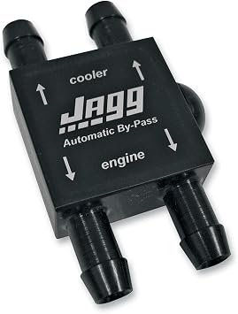 Jagg 4050 Automatic By-Pass Valve Built with Durable Anodized Billet Aluminum Construction, Compact In-Line Installation