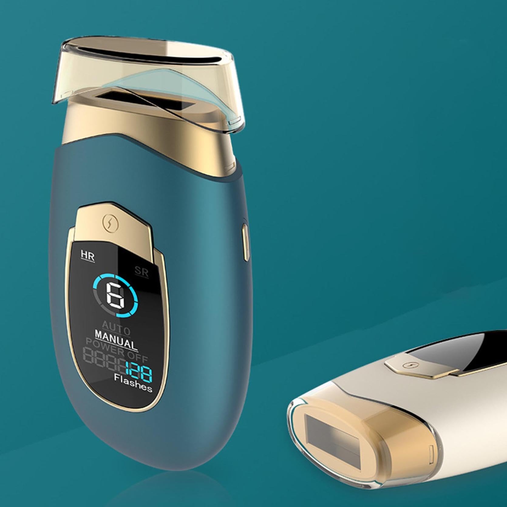 Epilatore a Luce pulsata con Touch Screen LCD Luces Pulsata Epilatore Luce Pulsata 2 in 1 Epilatore Laser per Donna Uomo Viso Corpo (A)