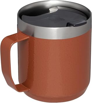 Stanley Classic Legendary Camp Mug Paslanmaz Çelik Termos Bardak, Kil Rengi (Hammertone Clay), 0.35 Litre