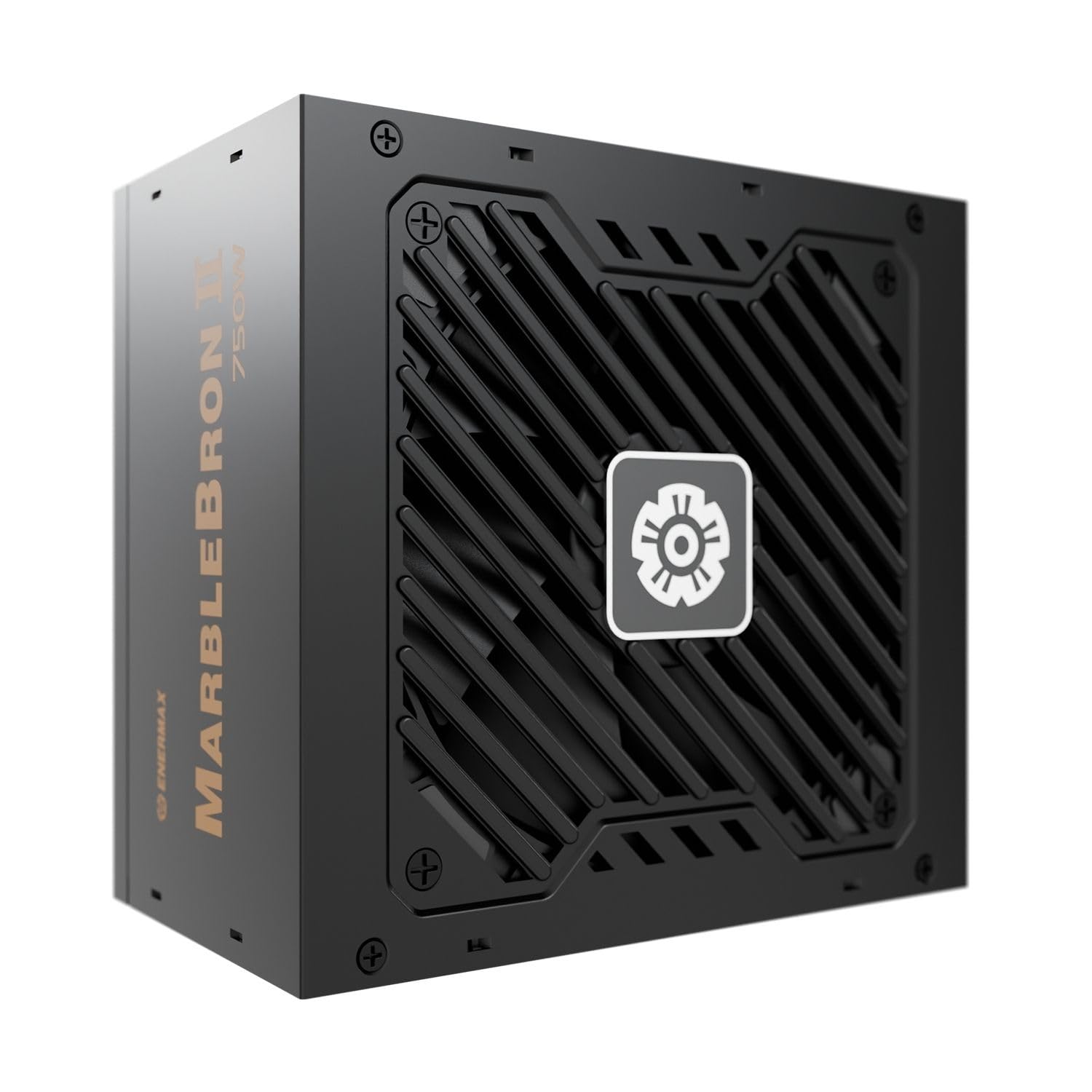 ENERMAX MARBLEBRON II - Fuente de alimentación Modular para Juegos (750 W, 3.1 ATX, PCIe 5.1, Cable de Manga indiv), Color Bronce 80 Plus, Ventilador FDB silencioso de 12 cm, CC a CC con Condensador