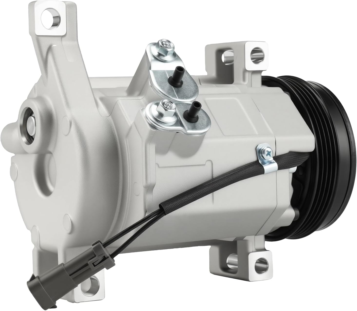 Torchbeam AC Compressor with Clutch 77363, for Chevrolet Tahoe 2000-2002, 4.8L, 2010-2014 5.3L, Silverado 1500 2012-2013 4.8L/5.3L/6.2L 77363, 25940200 ac a/c compressor