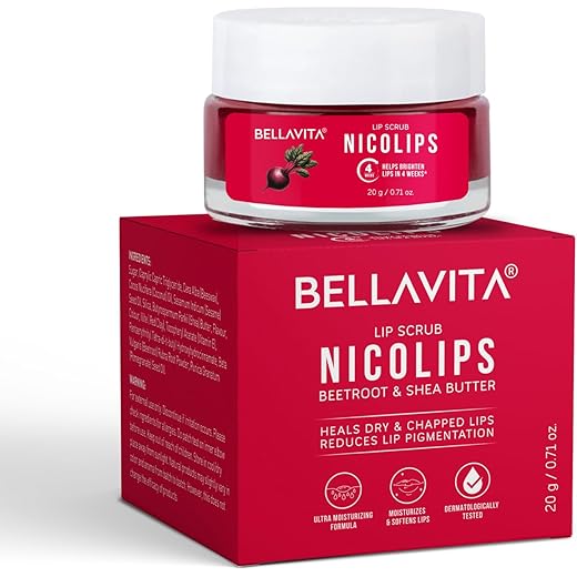 Bella Vita Organic NicoLips Lip Scrub Balm 20g 20 g