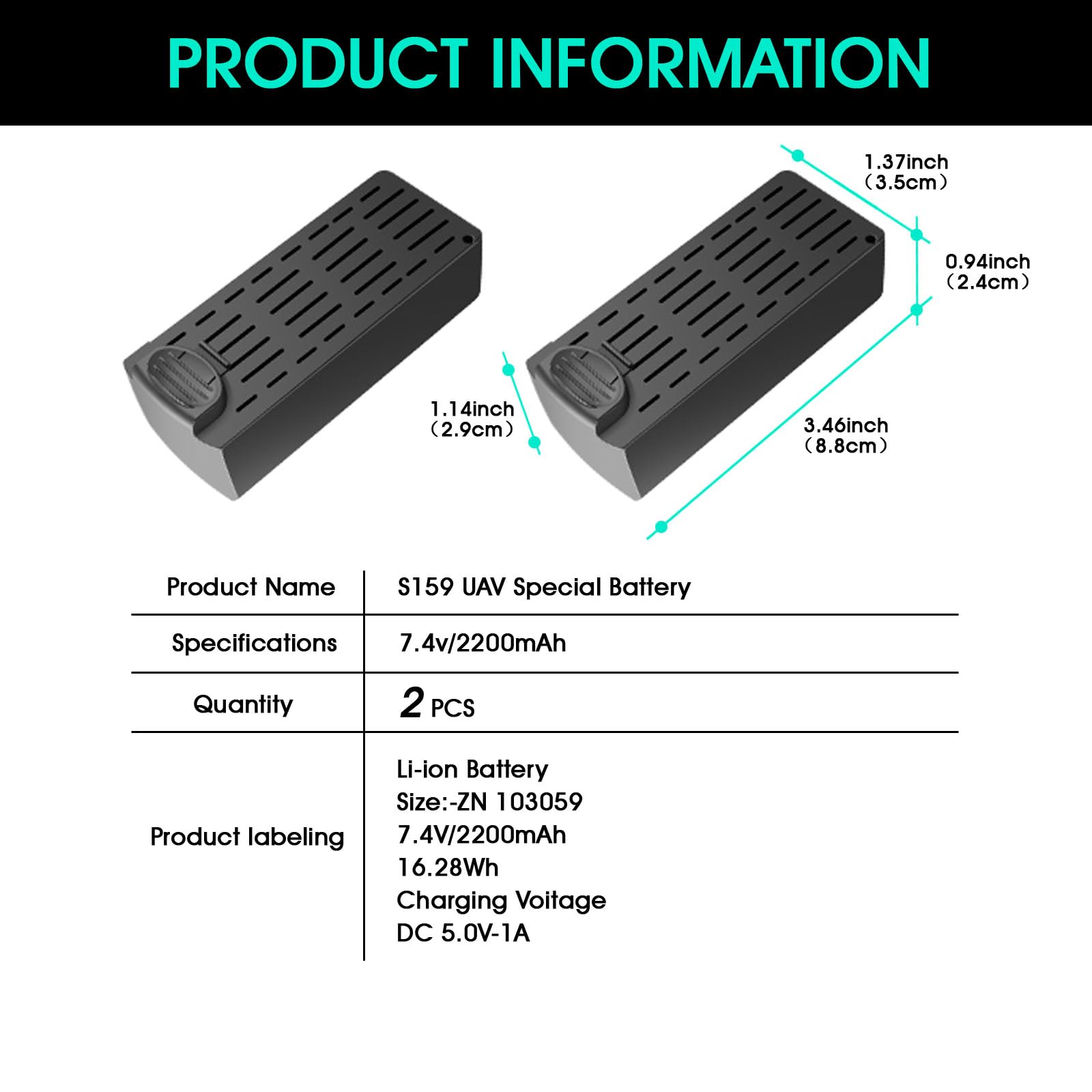 Vhbw Batteria Sostituisce Revell 43965 Per Drone Quadricottero Multicottero (850mAh, 7,4V, Li-Ion - Foto 3