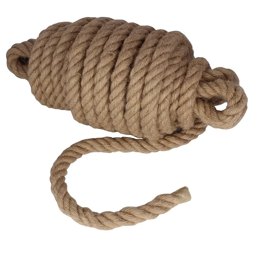 ZORVIA Jute Rope (10 mm x 10 ft) 100% Natural Thick Hemp Rope Twisted Jute Rope 3 Ply Manila Rope Cord for Crafts, Cat Tree, Home Decorative Landscaping Hanging Swing Rope-image-30