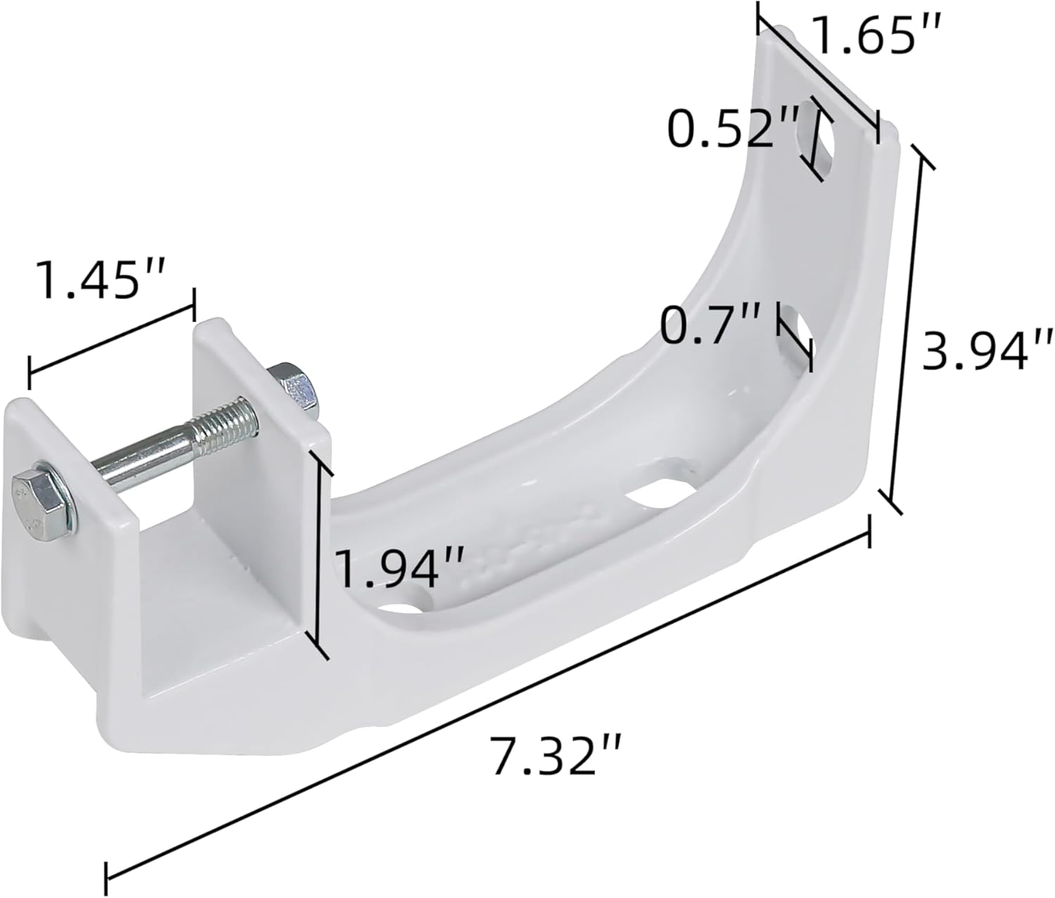 LazBlinds 1Pcs Wall and Ceiling Bracket with Matching Bolts for Easy Patio Awning