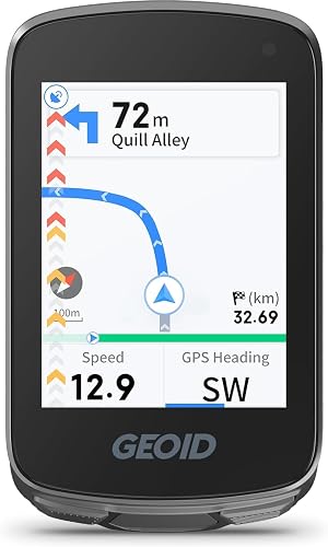 CC700 GPS Compteur Velo sans Fil avec Grand Écran Couleur GEOID