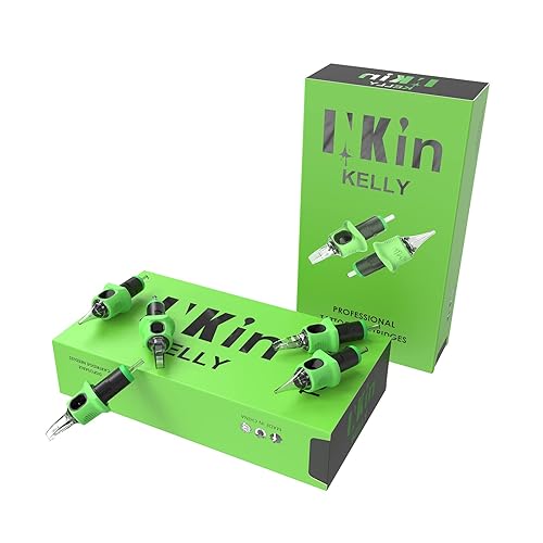 Miniatura 7 de INKin Kelly Cartuchos de tatuaje agujas 40 piezas mixtas #10 Bugpin curvadoredondo Magnum M-Taper 7RM 9RM 11RM 15RM 17RM