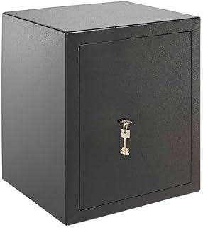 Burg Wächter Möbeltresor mit Schlüssel, Home-Safe, Sicherheitsstufe B, Feuerschutz DIN 4102, VdS-geprüft, ECB-S zertifiziert, 45,3 l, 49 kg, H 240 S, Schwarz, 45,3 Liter