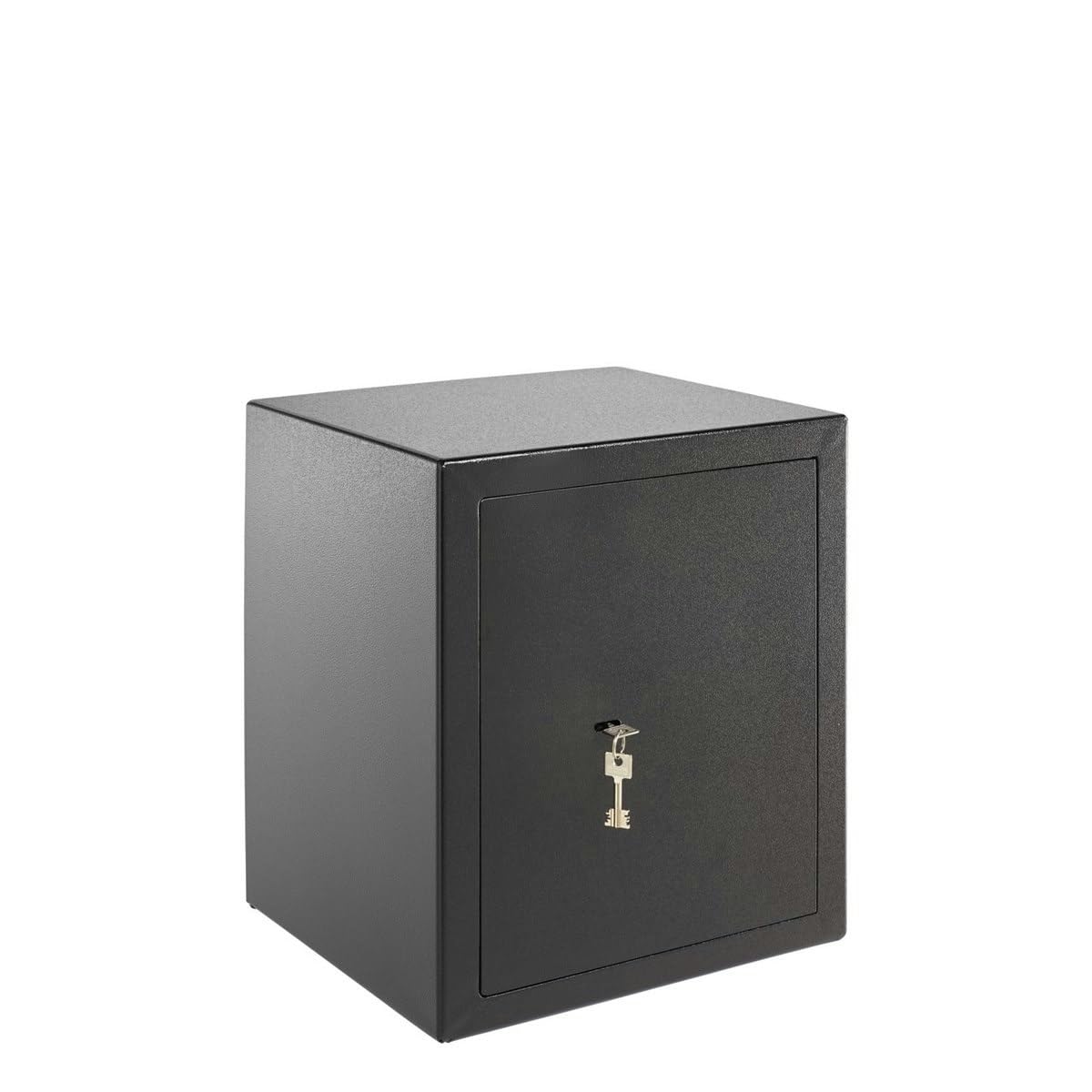 BURG-WÄCHTER Cassaforte a mobile con chiave, Home-Safe, Classe sicurezza B, Protezione antincendio DIN 4102, Testata VdS, Certificata ECB-S, 45,3 l, 49 kg, H 240 S, Nero