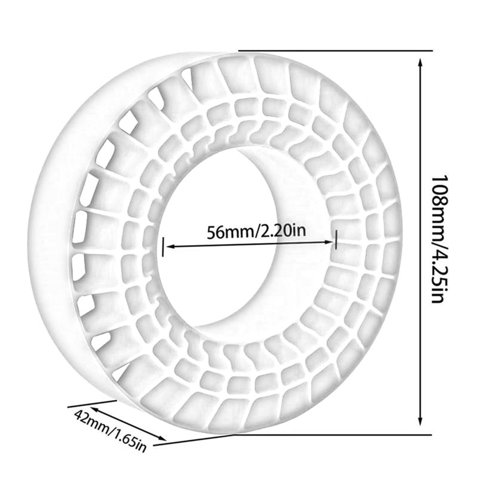 RC Neumáticos Rueda 4 Piezas De Espuma De Inserción De Caucho De Silicona para Neumáticos De Rueda De 1,9 Pulgadas, Espuma De 108 Mm para Adaptarse A 1/10 RC Crawler Car(Yellow)