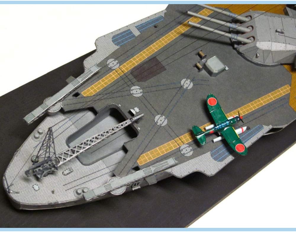 1/250 Japanese Battleship Yamato Model Building Kit, DIY Assembly Paper Boat Ship Military Fans Collection Gifts