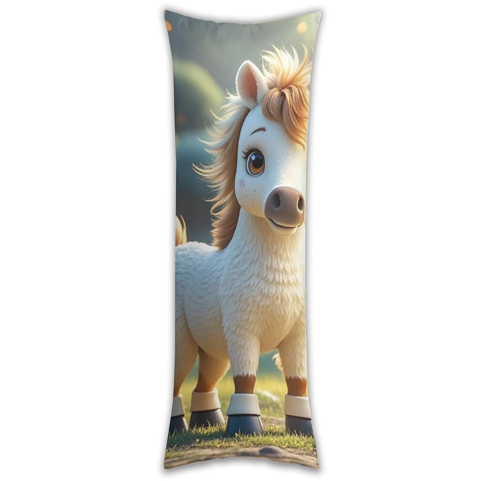 Cupid Arrow Love Horse Pillowcase Long Pillow Case Cozy Pillow Cover Pillow Protector Soft Long Cushion Case Long Body Lumbar Decorative Throw Pillow Cover for Bed Sofa Couch 18.9 X 53 Inches