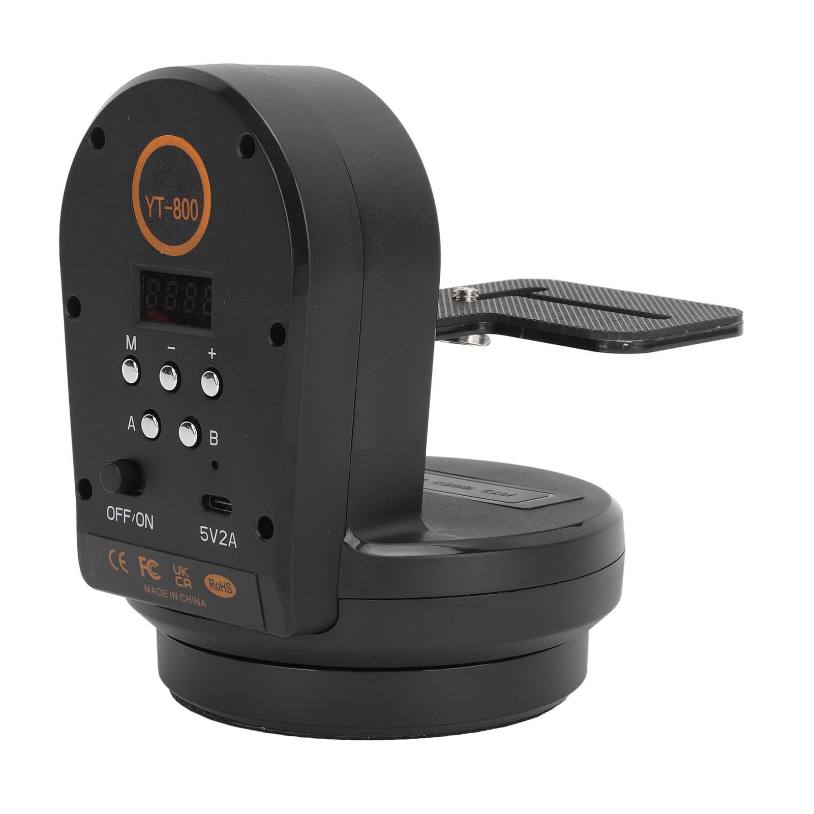 Cabezal de Trípode Motorizado, Cabezal Panorámico Panorámico Motorizado Inalámbrico de 2,4G para Teléfono Inteligente, Soporte de Cámara Motorizado con Carga de 1Kg