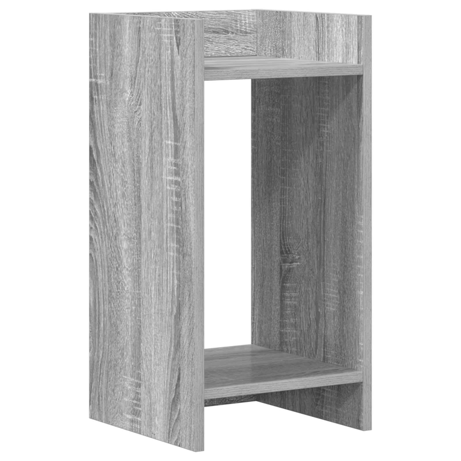 Pflanzenständer 2 Stk. Graues Sonoma 30 x 30 x 60 cm Holzwerkstoff Indoor Dekoration Raumaufteilung Platzsparend Blumentreppe Balkon Wohnzimmer