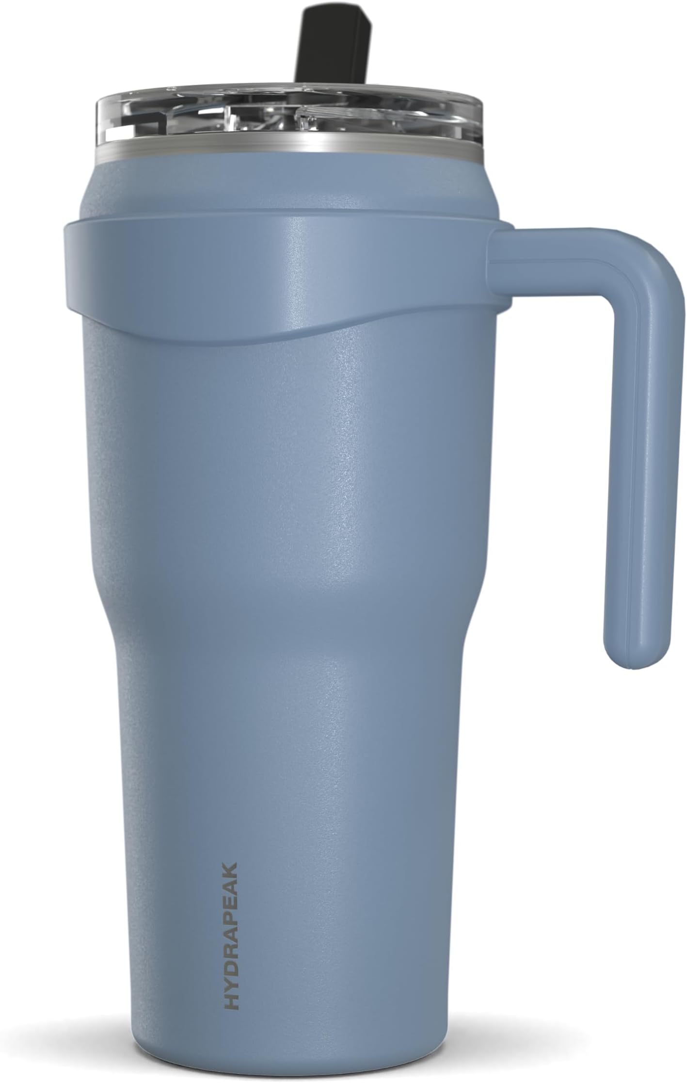 Roadster 40oz Stainless Steel Tumbler Double Wall Vacuum Insulated Water Bottle With Handle And 2 in 1 Straw Lid (Modern Blue)