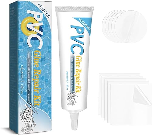 Parches adhesivos profesionales para flotadores para piscinas, bote, 2.0 fl oz, reparación de pinchazos, adhesivos líquidos para kayak, canoa,