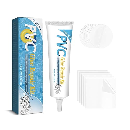 Parches adhesivos profesionales para flotadores para piscinas, bote, 2.0 fl oz, reparación de pinchazos, adhesivos líquidos para kayak, canoa,