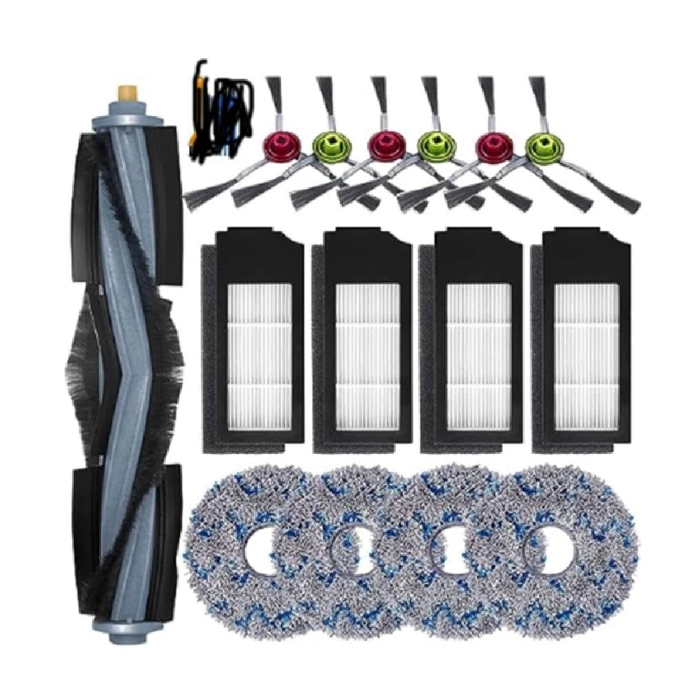 High Efficiency Main Side Edge Sweeping Brush Mop Cloth Hepa Filter Cleaning Rolling Brush For X1 T10 Omin Robot Vacuum Cleaning Equipment Accessories Replacement Filter Robotic Vacuum Cleaner Parts-image-19