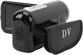 Câmera de vídeo 16MP 1080p 16X Zoom digital de 5.1 cm tela giratória anti vibração porta USB câmera de vídeo para viagens, registro de crescimento, casamento, leve e multifuncional