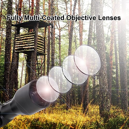 Shotac Rifle Scope 3-12X42, Hunting Riflescope With 30Mm Tube,High Resolution Waterproof&Shock Proof Shotting Sight Scope. #TOP3