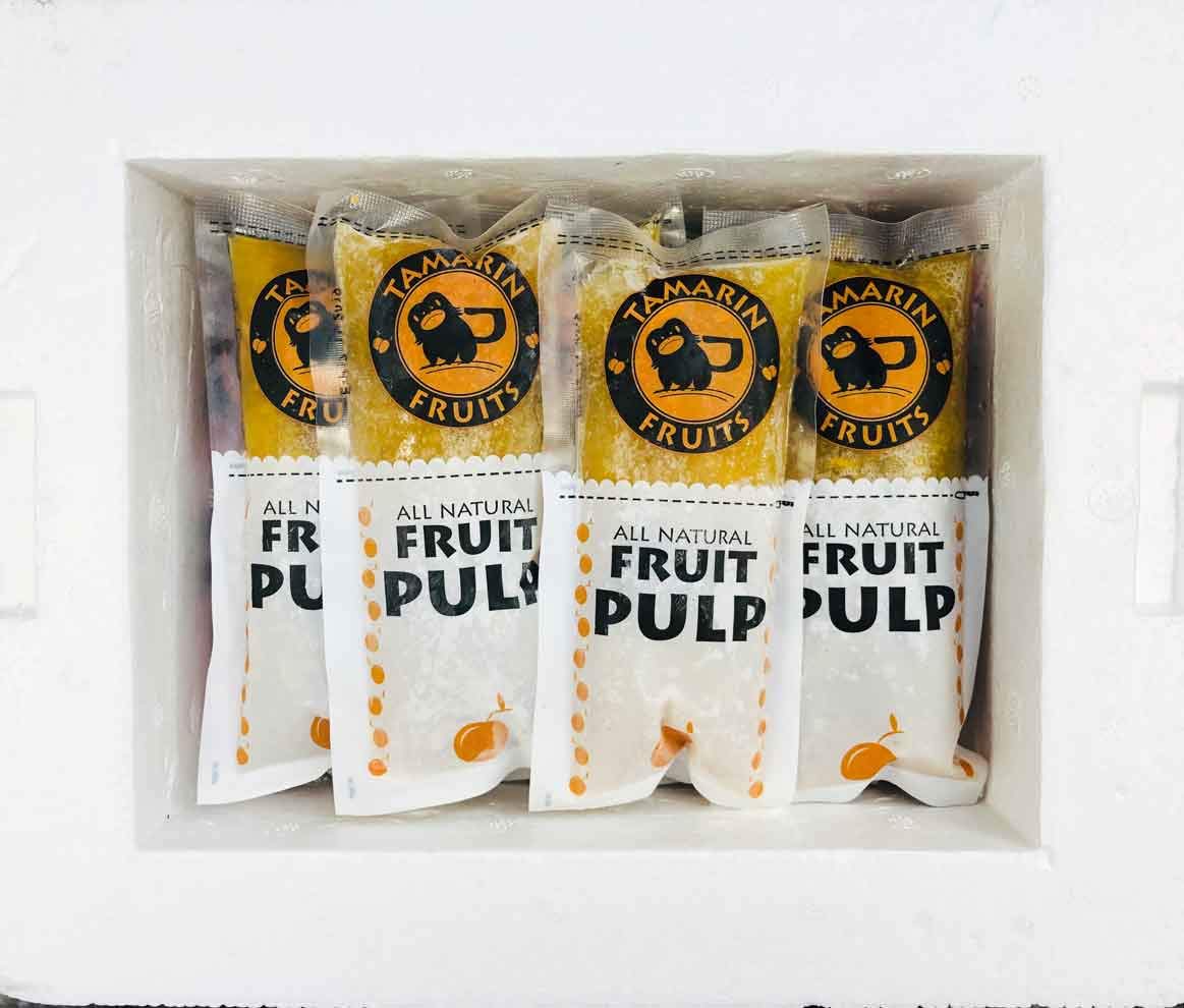 Tamarin Fruits All Natural Frozen Fruit Pulp perfect for Juicing, Cocktails, Smoothies, Desserts, and Baking, No Sugar Added, Gluten Free with No Preservatives, (Lulo, 4lbs)