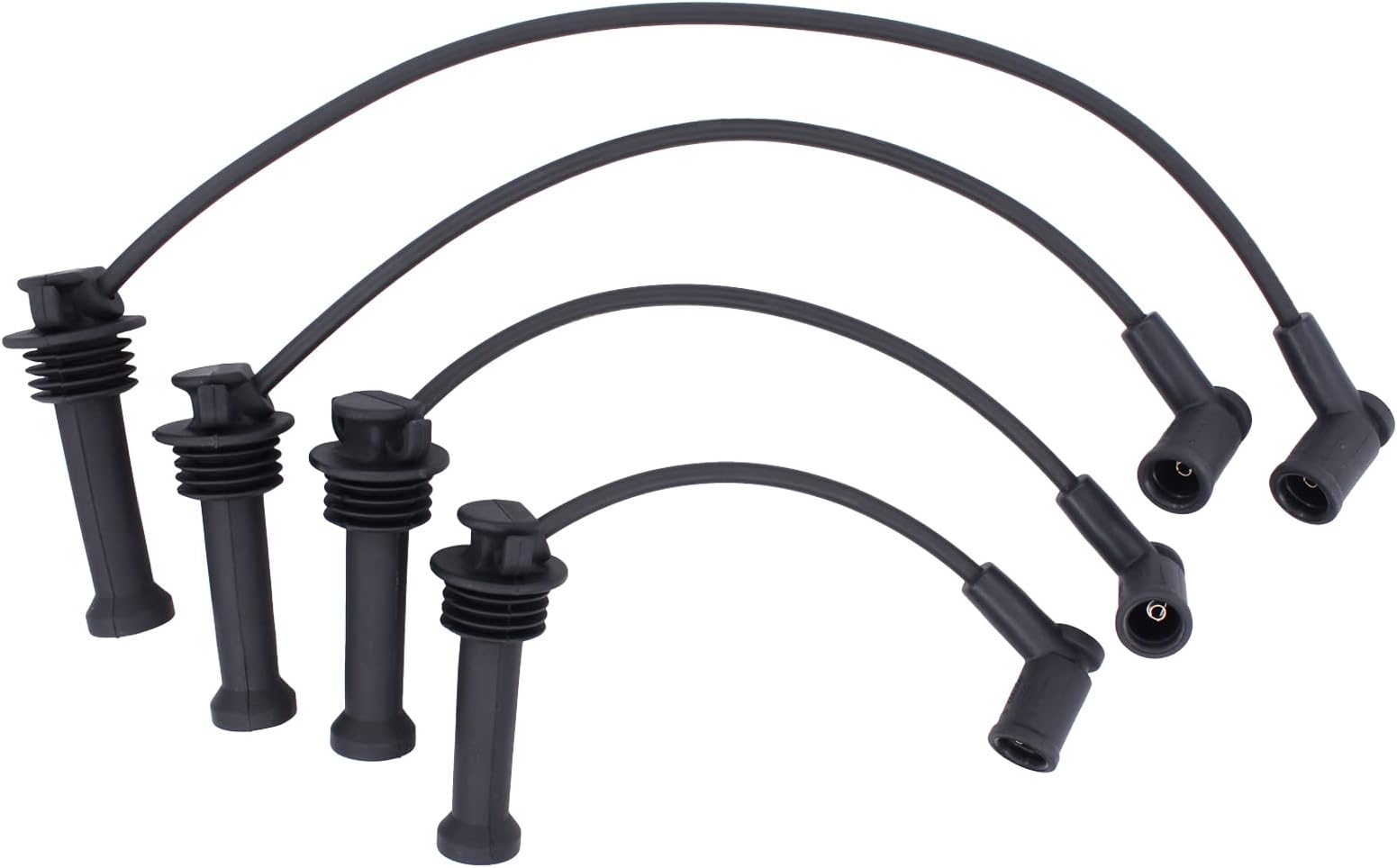 4PCS Spark Plug Ignition Lead Wire Set for C max Mk2 Focus Mk3 Mondeo Mk4 Fiesta Mk5 C30 S40 V50 Maz-da 2 1335377